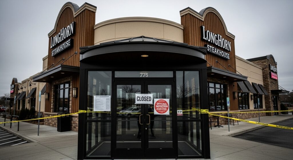 longhorn steakhouse closes after inspection