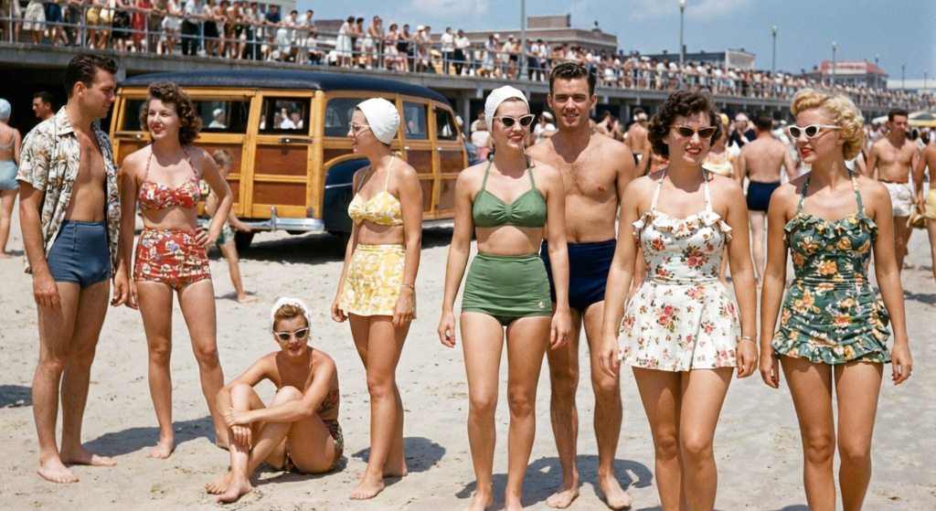50s swimwear