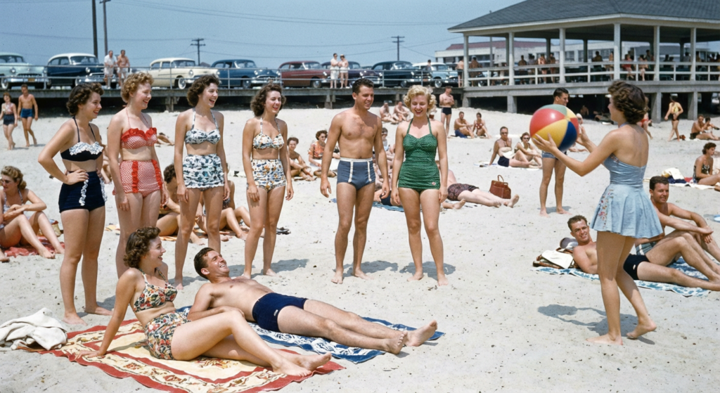 1950s swimsuits